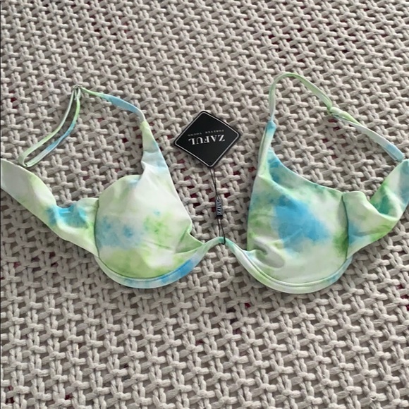 NWT never worn Zaful green and blue Bikini set - Picture 5 of 8